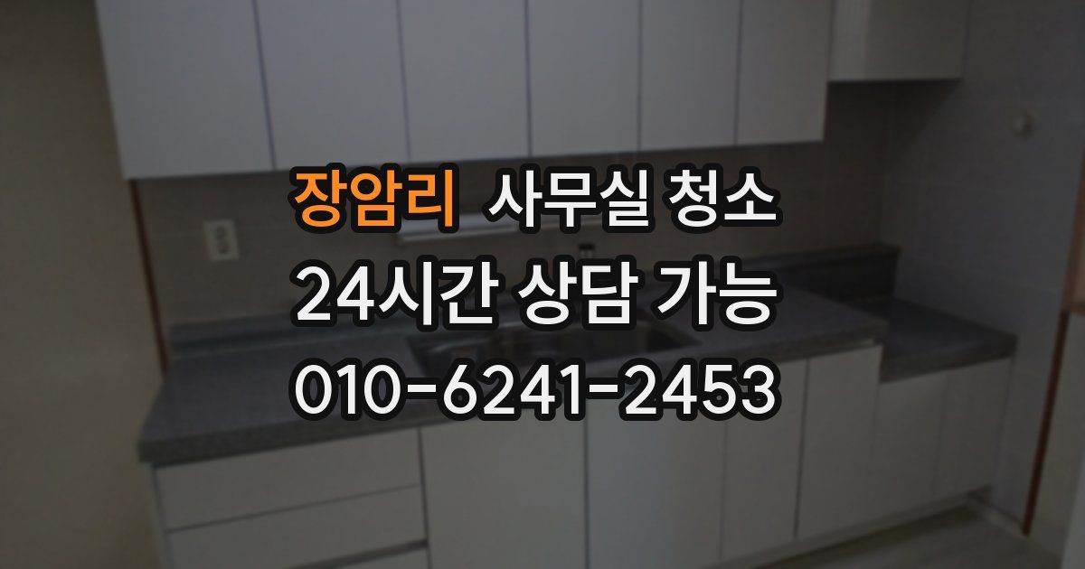 장암리 사무실 청소