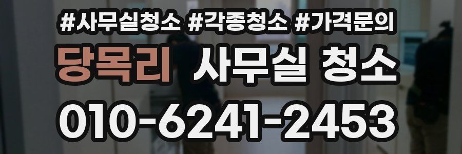 당목리 사무실 청소