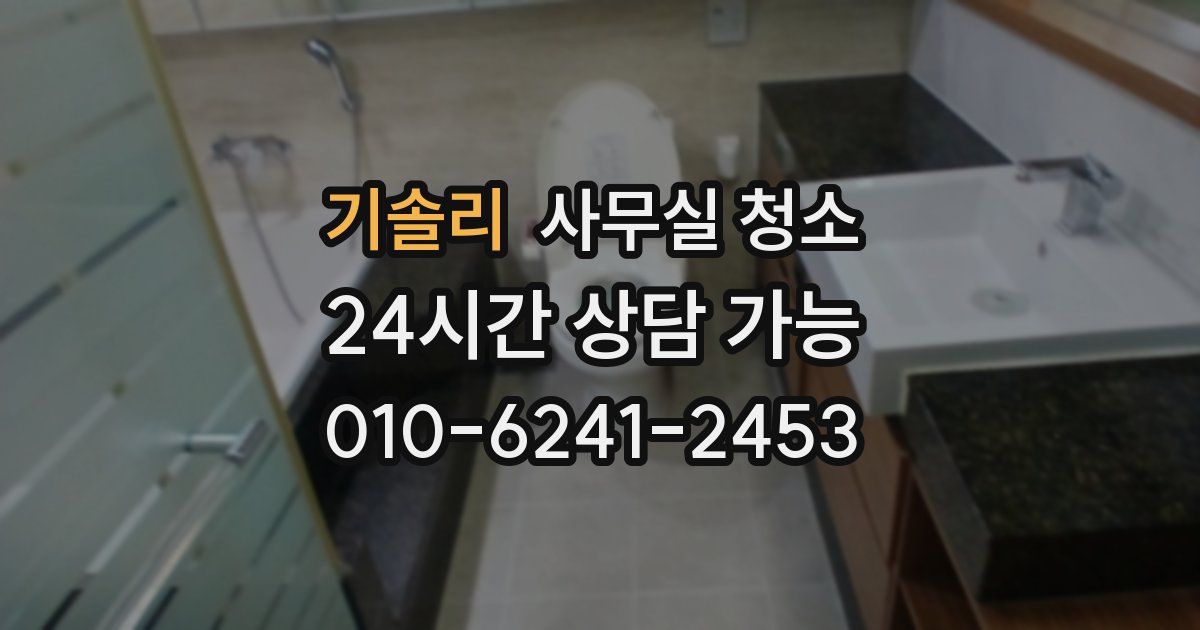 기솔리 사무실 청소