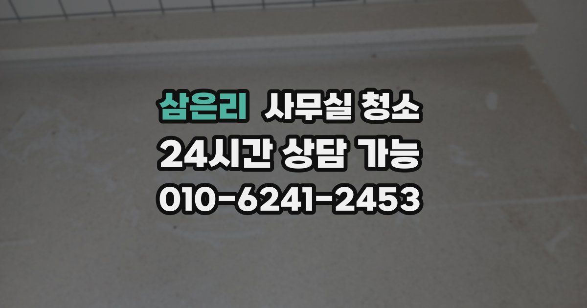 삼은리 사무실 청소