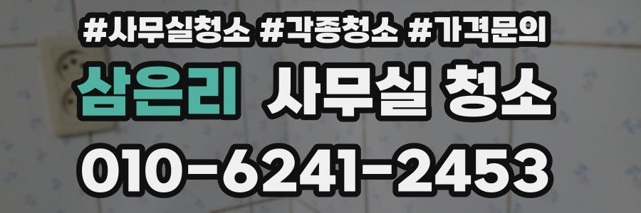 삼은리 사무실 청소