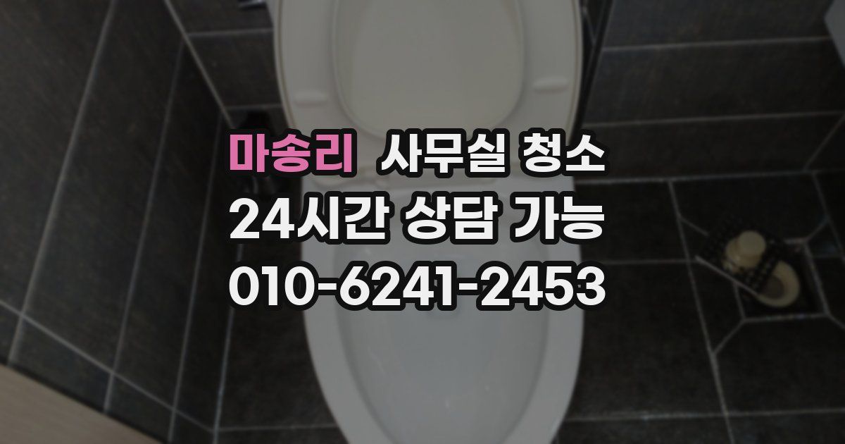마송리 사무실 청소