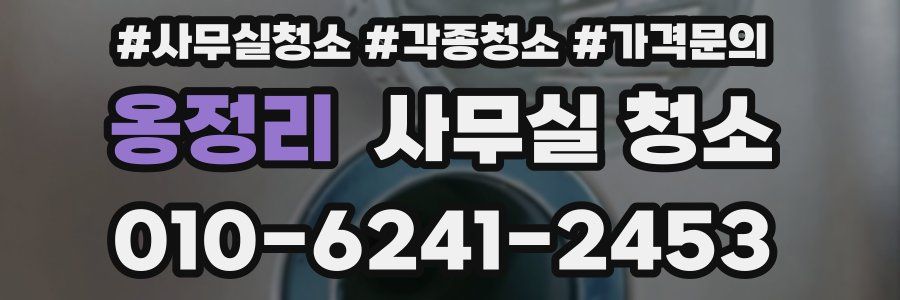 옹정리 사무실 청소