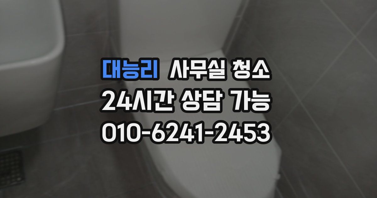 대능리 사무실 청소