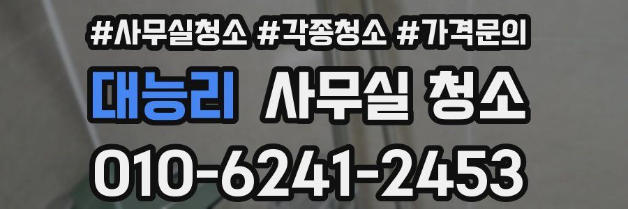 대능리 사무실 청소