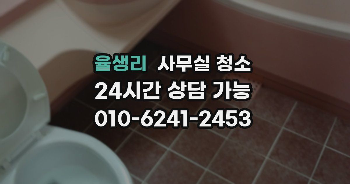 율생리 사무실 청소