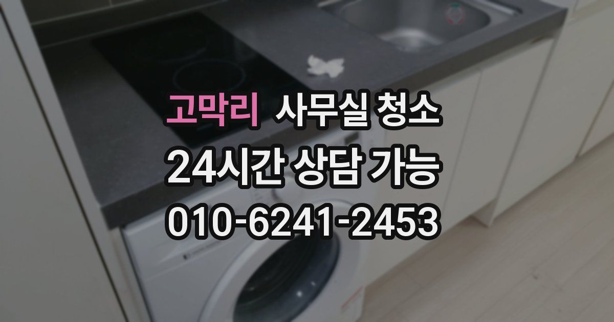 고막리 사무실 청소