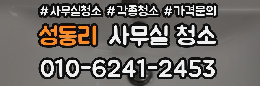 성동리 사무실 청소