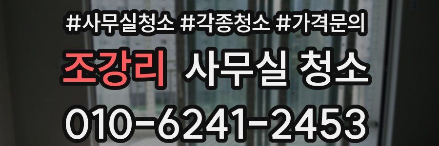 조강리 사무실 청소