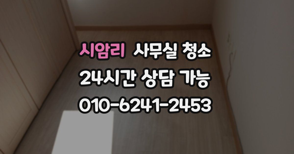 시암리 사무실 청소