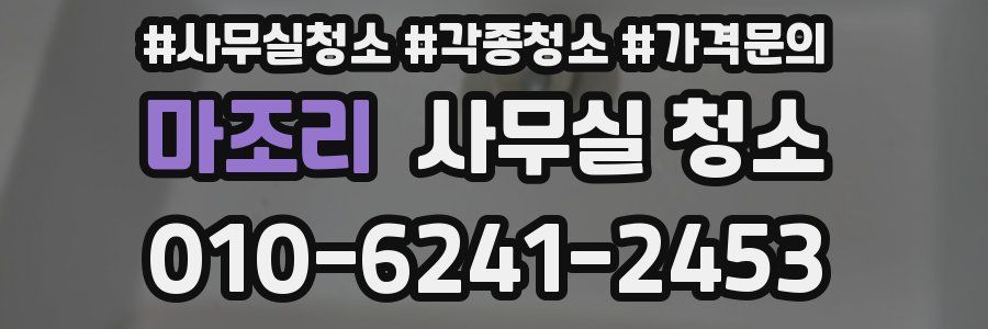 마조리 사무실 청소