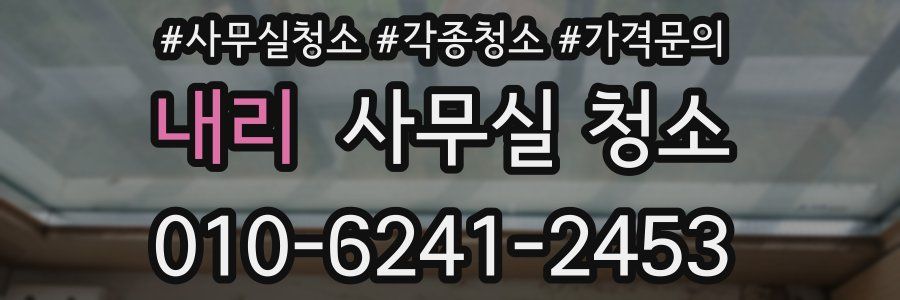 내리 사무실 청소