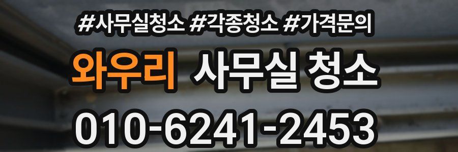 와우리 사무실 청소