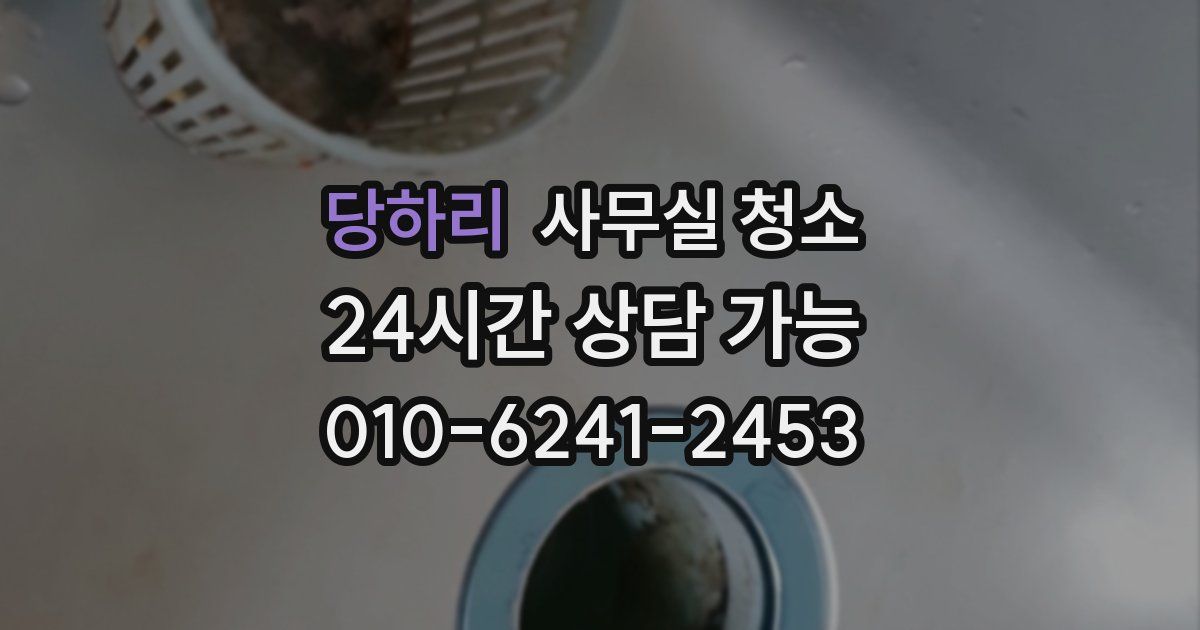 당하리 사무실 청소