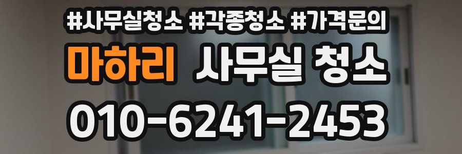마하리 사무실 청소