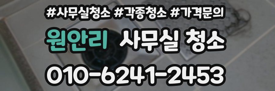 원안리 사무실 청소