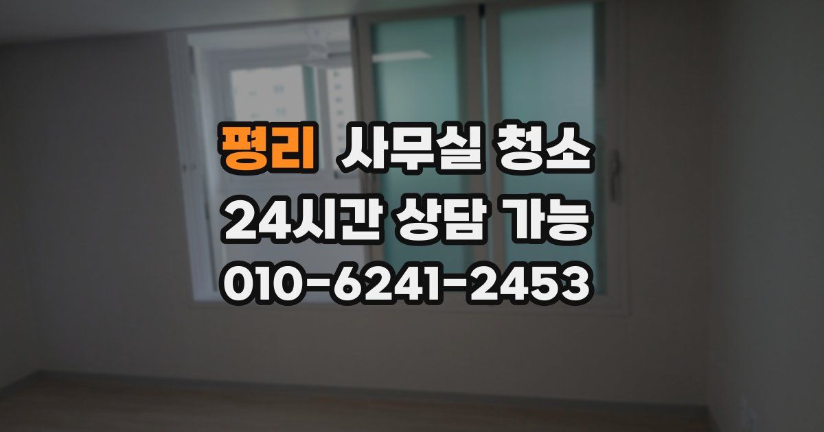 평리 사무실 청소