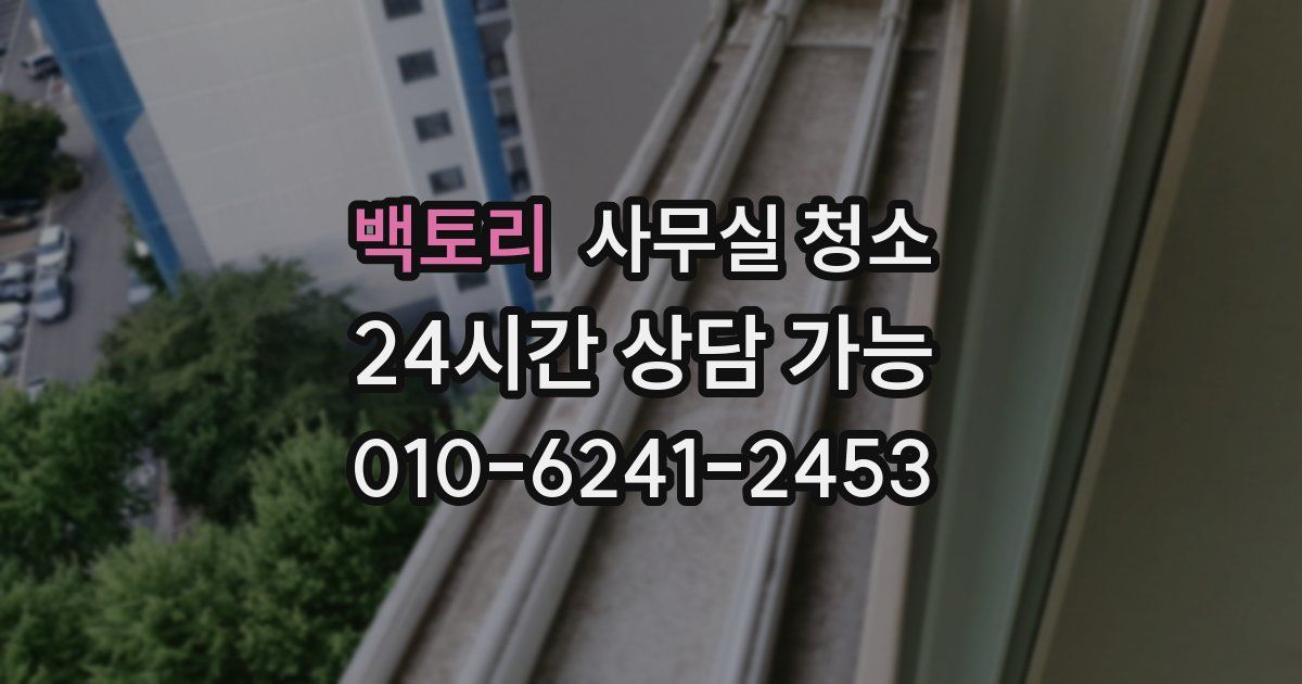 백토리 사무실 청소