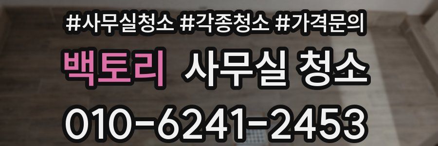 백토리 사무실 청소