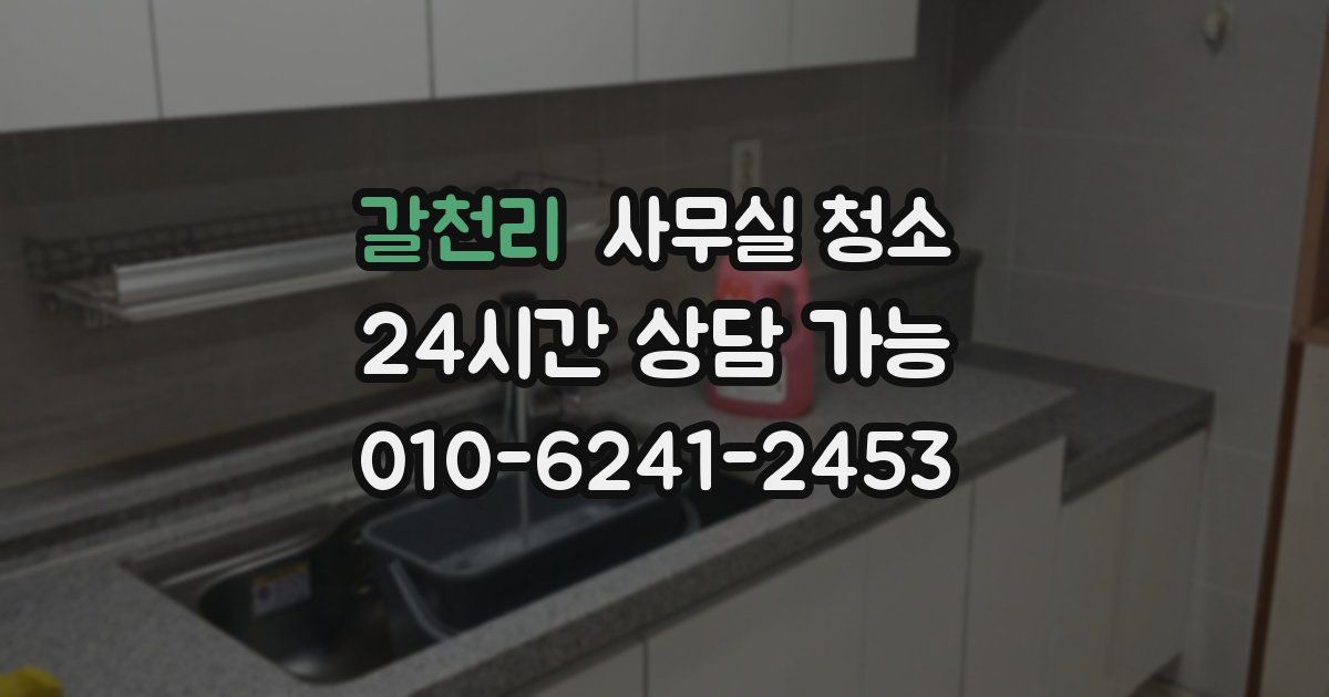 갈천리 사무실 청소
