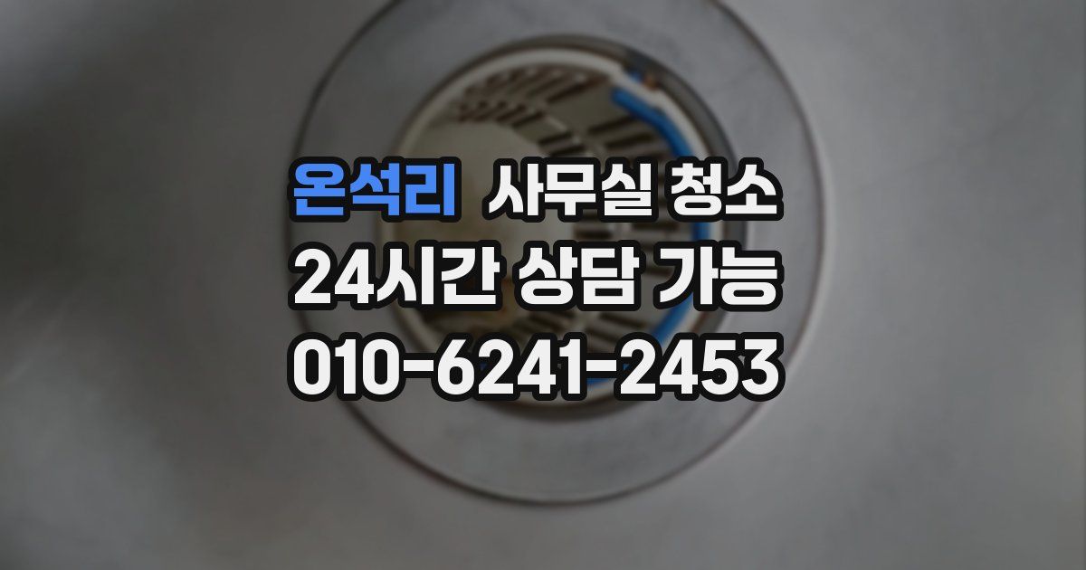 온석리 사무실 청소