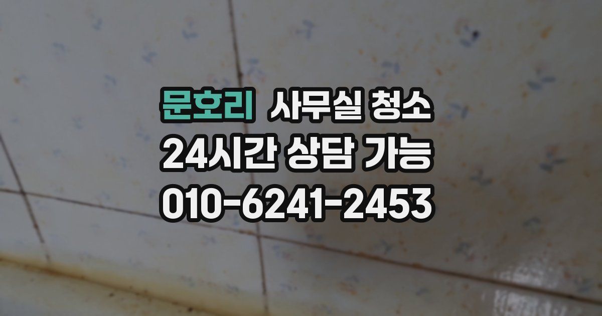 문호리 사무실 청소