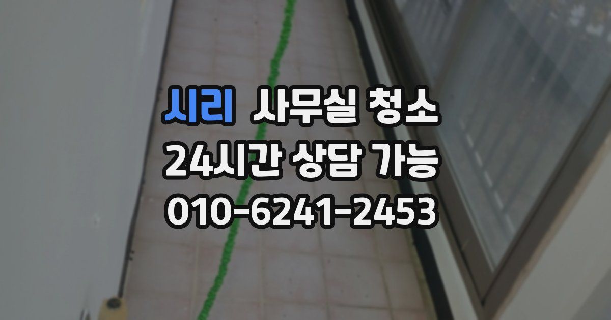 시리 사무실 청소
