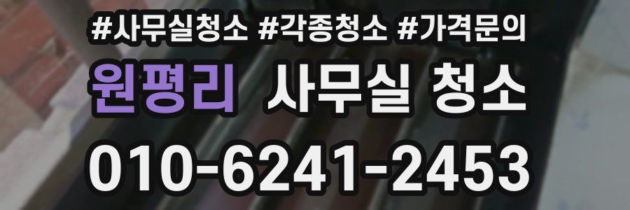 원평리 사무실 청소