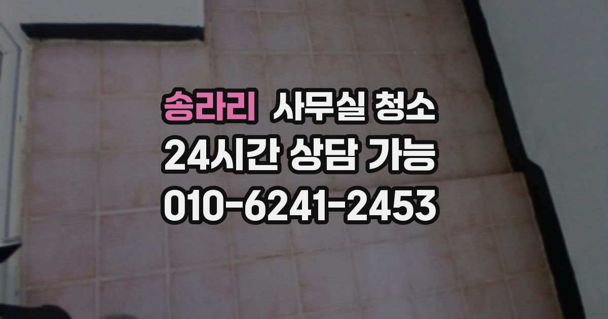 송라리 사무실 청소