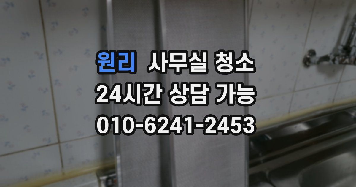 원리 사무실 청소