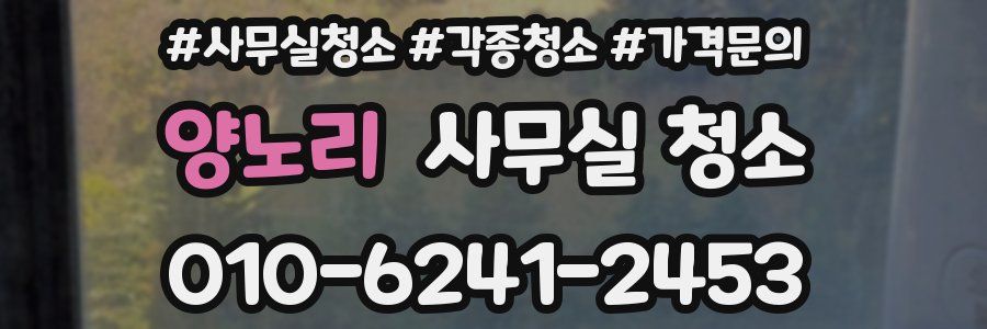 양노리 사무실 청소