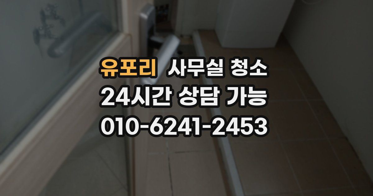유포리 사무실 청소