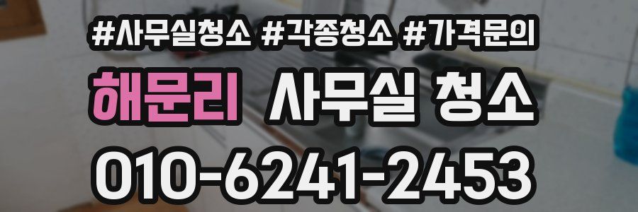 해문리 사무실 청소