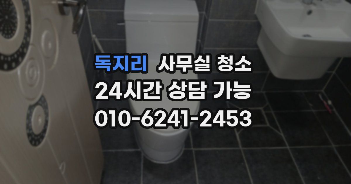 독지리 사무실 청소