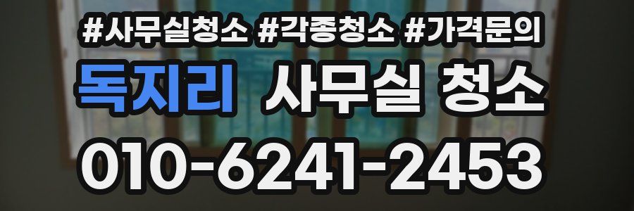 독지리 사무실 청소