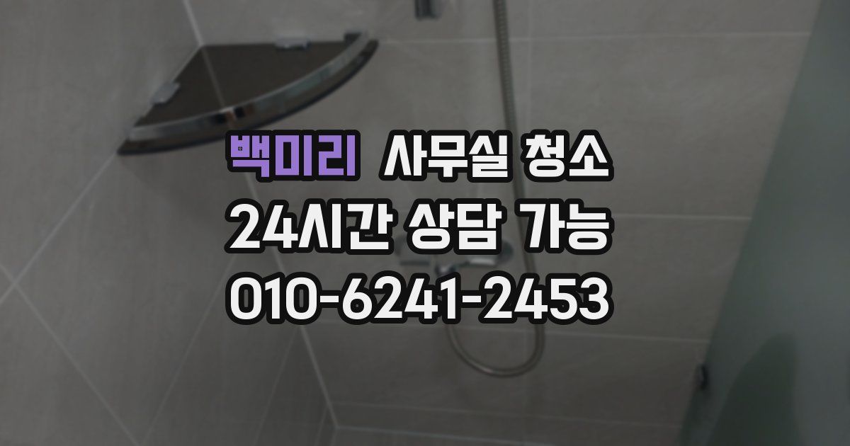 백미리 사무실 청소