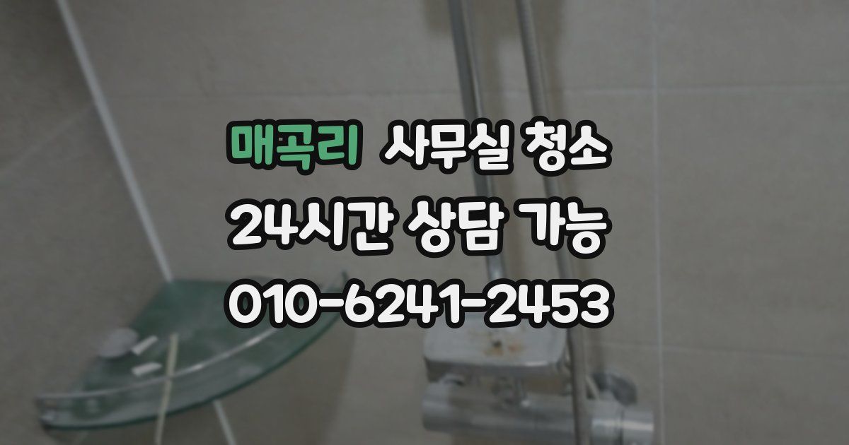 매곡리 사무실 청소