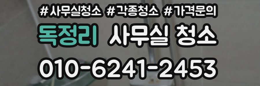 독정리 사무실 청소