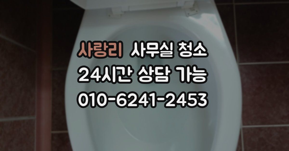 사랑리 사무실 청소