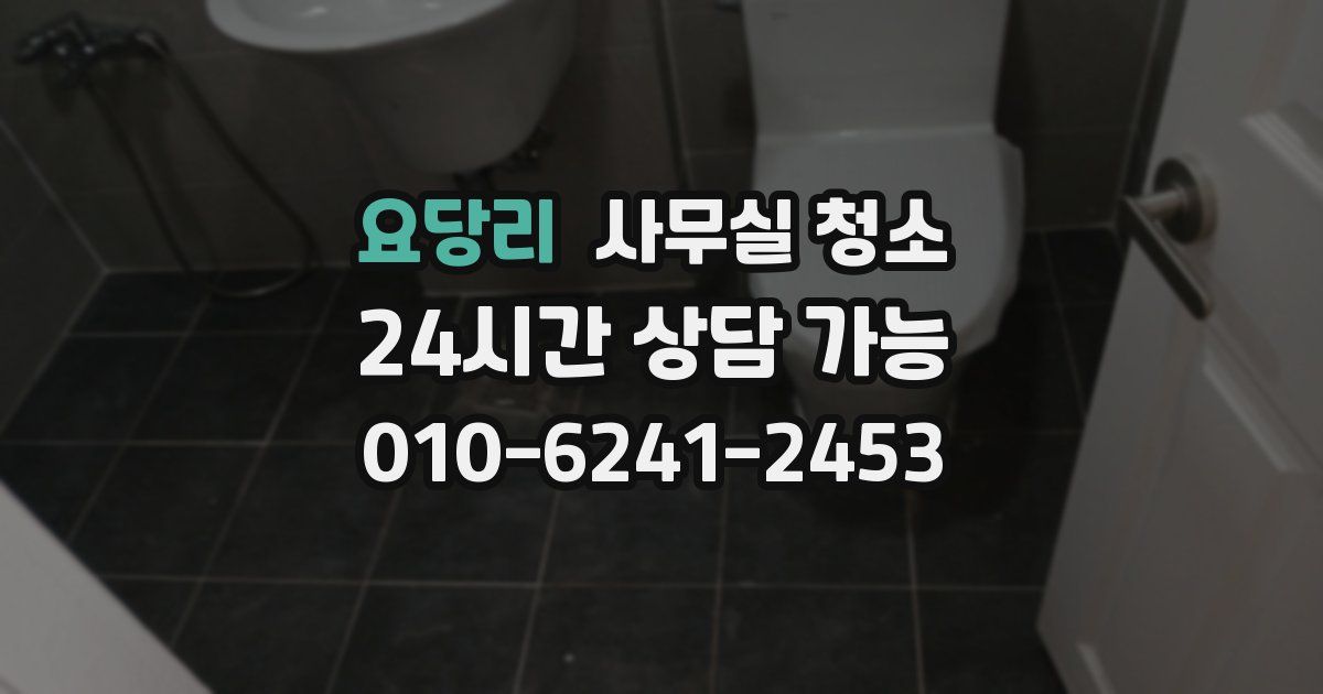 요당리 사무실 청소