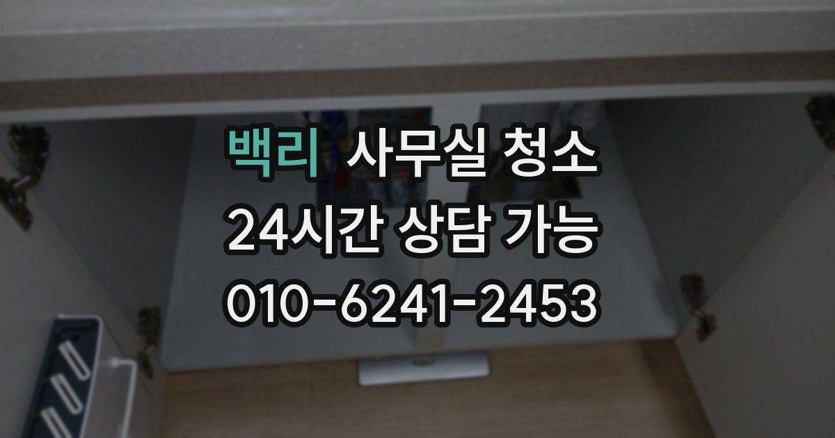 백리 사무실 청소