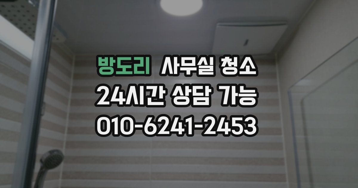 방도리 사무실 청소