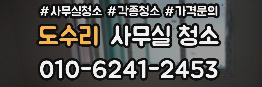 도수리 사무실 청소
