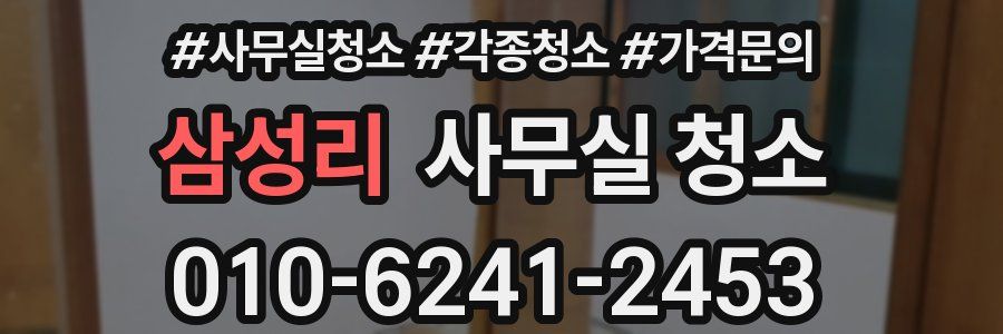 삼성리 사무실 청소