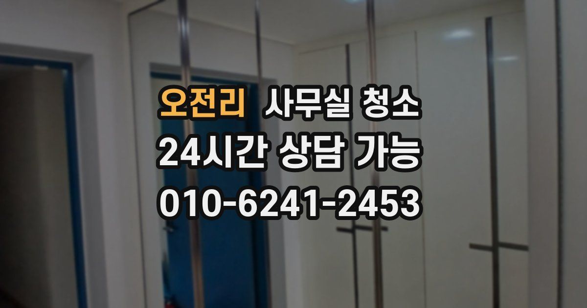 오전리 사무실 청소