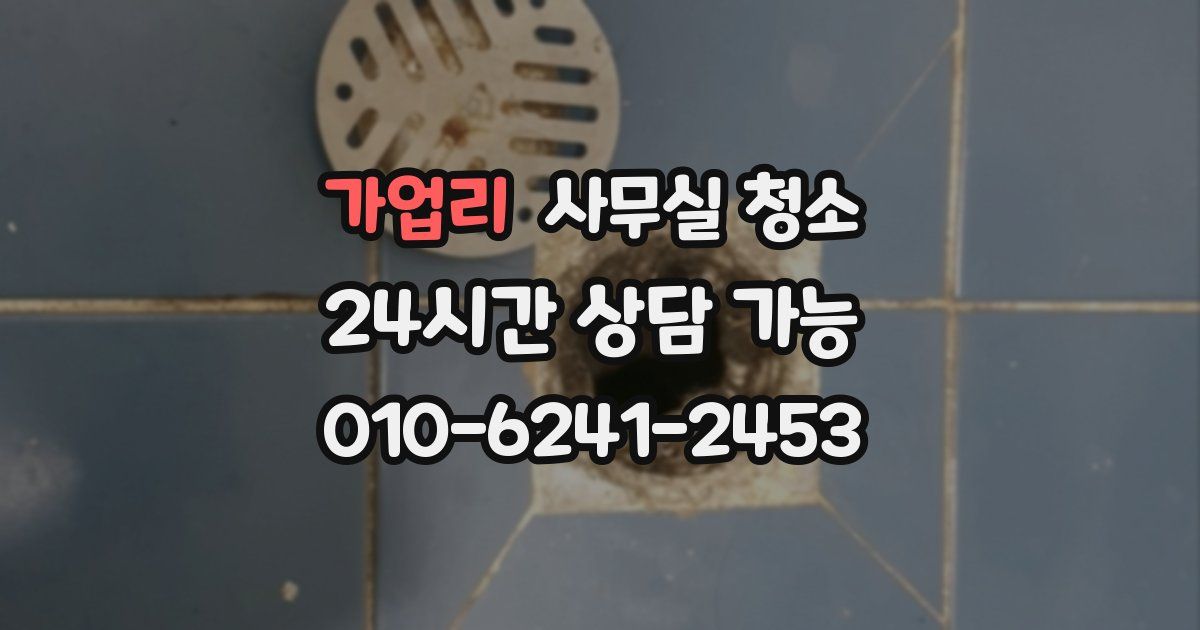 가업리 사무실 청소
