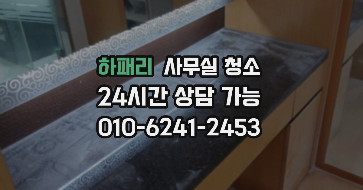 하패리 사무실 청소