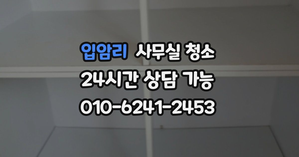 입암리 사무실 청소