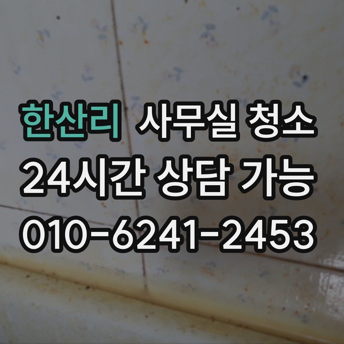 한산리 사무실 청소