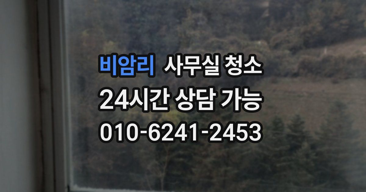비암리 사무실 청소